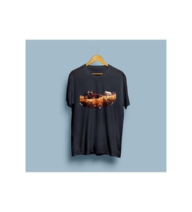 Oversize Traktör / Çiftçi / Tarla ve Farmer tasarım unisex T-shirt