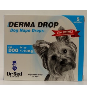 Maxi Derma Köpek Ense Damlası 1-10 kg 5'li Damla Paketi 5 x 1 gr (Karışık)