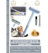 #TüyFırçası Uzun Saplı Evcil Hayvan Kedi Köpek Koltuk Halı Araba Mikrofiber Tüy Temizleme Fırçası -