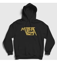 Presmono Unisex Siyah Logo Molchat Doma Kapüşonlu Sweatshirt 549898tt