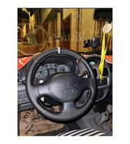 DİKİŞLİ DİREKSİYON KILIFI DAMARLI NOKTALI GRİ YÜZÜK GRİ DİKİŞ RENAULT CLİO 2007 ÖNCESİ İÇİN Uyumlu