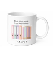 Simetri Hastası Kupa Düzen Takıntısı Bardak Titiz Çalışana Hediye Klasör Düzeni