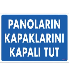 Mey İthalat® Panoların Kapaklarını Kapalı Tut Levhası 25x35 KOD:1121