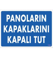 Mey İthalat® Panoların Kapaklarını Kapalı Tut Levhası 25x35 KOD:1121