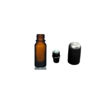 5ml kahverengi cam şişe roll-on şişe, 24 adet, bilye başlıklı şişe, cam şişe, roll-on şişesi, amber şişe