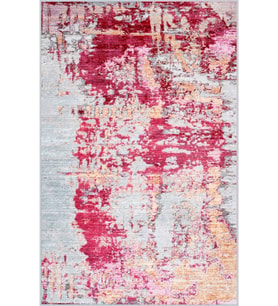 Eliana Home Baskılı, Yıkanabilir Kaymaz Taban Salon Halısı LNA1172 100x150 cm (Pembe)