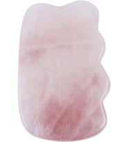 Gua Sha Scraping Masaj Aleti Doğal Gül Kuvars Dalga Şekilli Guasha Board Akupunktur Terapisi için Guasha Tahtası