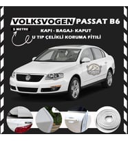Volksvogen Passat B6 Oto Araç Kapı Koruma Fitili 5metre Parlak Beyaz Renk