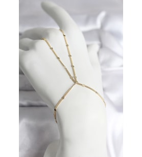 pilelistore 316L Çelik Gold Renk Parçalı Ezme Zincir Model Kadın Şahmeran - TJ-SN726