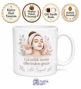 Cilt Bakım Uzmanına Kupa Pürüzsüz Yüz Güzellik Maske Yapanlara Hediye Bardak