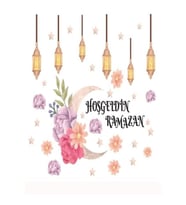Hoş Geldin Ya Şehri Ramazan Çiçekli Sticker
