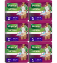 Depend Emici Külot Hasta Bezi Large - Büyük Kadın 180 Adet (6PK*30)