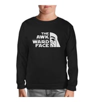 Star Wars - Awkwardness of The Force Siyah Çocuk Sweatshirt