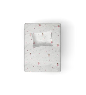 %100 Pamuklu Bebek Aparalı Çarşaf 115x150 + Bebek Yastık Kılıfı 35x45