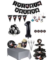 Uzay Kovboyu Temalı 1 Yaş Doğum Günü Set 16 Kişilik