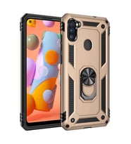 Galaxy A11 Kılıf Sofya Yüzüklü Silikon Kapak -