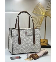 Kadın Kol Çantası Ekstra Çapraz Askılı Size 23/26 Cm (Krem)