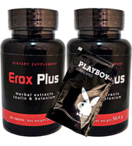 Eroxplus Erkeklere 2ADET 30LU Özel Perfor.mans Destekleme BRK:012 + Hediy.e Kayan Jel