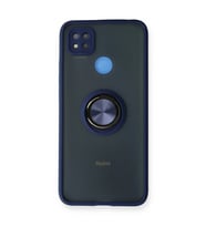 Xiaomi Redmi 9c Kılıf Montreal Yüzüklü Silikon Kapak - Lacivert