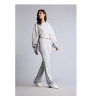 Defacto Flare Fit Ribana Gri Kadın Pantolon E0628AX/GR210