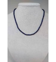 Lapis Taşı 3,5-4mm Aralığıkolye (SABİT KLİPSLİ)
