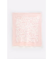 %100 Pamuk Çift Taraflı Battaniye - Toile De Jouy / Pembe