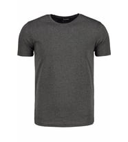 T8569 DEWBERRY BİSİKLET YAKA ERKEK T-SHIRT-KOYU ANTRASİT