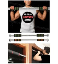 Çene Yukarı Çekme Yatay Çubuk Ayarlanabilir Kapı Direği Ev Spor Salonu Egzersizi 80-130 Cm Kaliteli