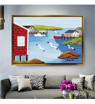 Altın Çerçeveli dekoratif tablo a1986 (Gold)