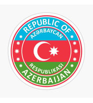 Azerbaycan Azerbaijan 17 Cm Araba Sticker Etiket MD10