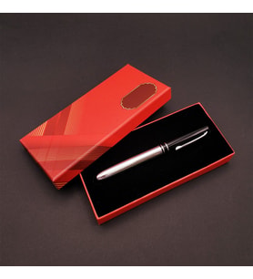 Metal Silver Kalem Kutulu