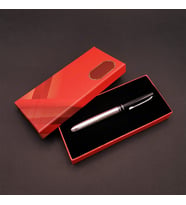 Metal Silver Kalem Kutulu