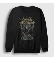 Presmono Unisex Siyah Extinction Cattle Decapitation Sweatshirt 474697tt