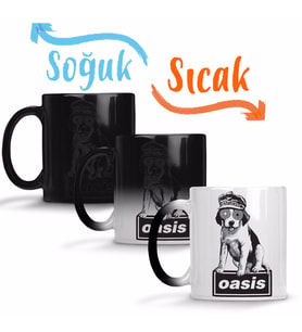 Oasis Müzik Gurubu Sihirli Kupa Bardak Porselen
