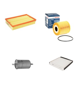 Bosch Filtre Bakım Seti Volvo S80 I 2.0 2.8 T 2.9 Benzin 1999-2006 Hava + Yağ F + Yakıt F. + Polen Bosch