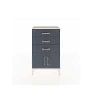 Arges Komodin 3 Çekmeceli 2 Kapaklı 60x30x96 Aytaşı-Antrasit