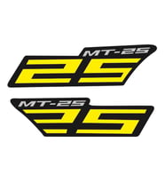 Yamaha Mt-25 Uyumlu Sarı Yan Stıcker Set