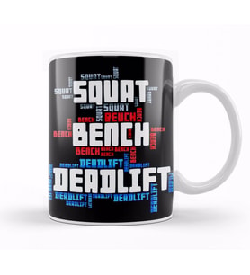Squat Bench Deadlift Powerlifting Bodybuilding 04 Kupa Bardak Porselen