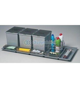 Çekmece İçi Çöp Kovası &amp; Deterjanlık 120 Cm. Modül