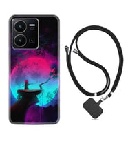 Vivo Y22 Kılıf Resimli Boyun Askılı İpli Desenli Silikon Series Lost Warrior 1840