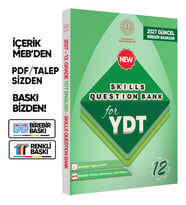 2027 YDT MEBİ İngilizce 12.Sınıf Skills Question Bank (Beceri Temelli Soru Bankası) BASKI ÜCRETİ