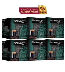 Mahmood Coffee Americano Kapsül Tanışma Paketi Dolce Gusto Uyumlu Kapsül Kahve Fırsat Paketi 16 Adet X 6 Paket