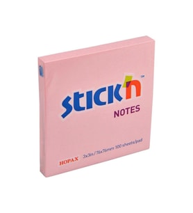 Gıpta Stickn 100 Yaprak Pastel Pembe Yapışkanlı Not Kağıdı 76 x 76 mm