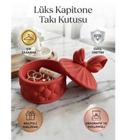 Lüks Kapitone Tasarımlı Takı Kutusu ve Dekoratif Aksesuar Çanağı