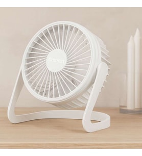 USB Şarjlı Masaüstü Fan 14.5x14.1 cm PVC Gövde