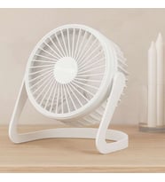 USB Şarjlı Masaüstü Fan 14.5x14.1 cm PVC Gövde