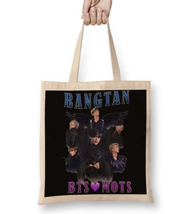 Bts Mots Bangtan Bez Çanta Uzun Saplı