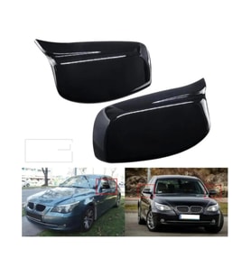Bmw E60 5.seri  Uyumlu 2003-2010 Batman Parlak Siyah Ayna Kapağı