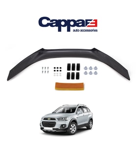 CAPPAFE Chevrolet Captiva Kaput Koruyucu Rüzgarlık 4mm Parlak Siyah 2012-2019