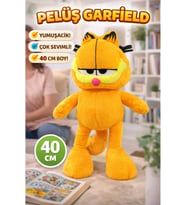 Garfield Peluş Oyuncak 40 Cm Hediyelik Uykucu Uyku Arkadaşı (Çok Renkli)